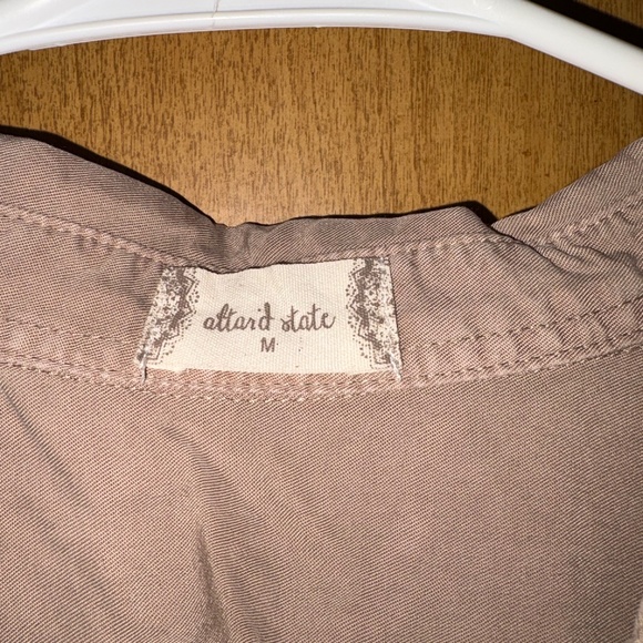 Altar'd State Light Brown/Tan Long-sleeve Button-Down Shirt - Picture 5 of 5